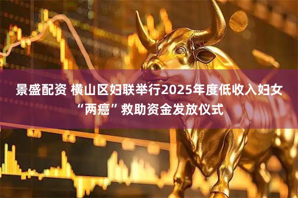 景盛配资 横山区妇联举行2025年度低收入妇女“两癌”救助资金发放仪式